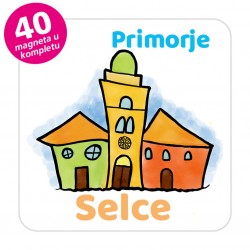 Magneti gradić EKO V 01 W Komplet 40 ili 20 kom  Selce