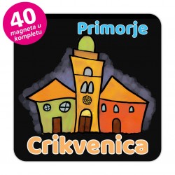 Magneti gradić EKO V 01 B Komplet 40 ili 20 kom  Crikvenica