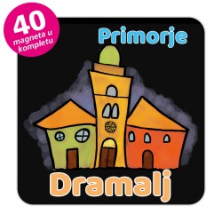 Magneti gradić EKO V 01 B Komplet 40 ili 20 kom  Dramalj