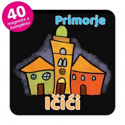 Magneti gradić EKO V 01 B Komplet 40 ili 20 kom  Ičići