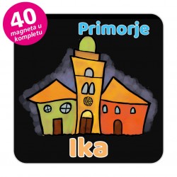 Magneti gradić EKO V 01 B Komplet 40 ili 20 kom  Ika