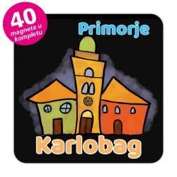 Magneti gradić EKO V 01 B Komplet 40 ili 20 kom  Karlobag