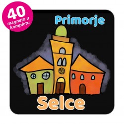 Magneti gradić EKO V 01 B Komplet 40 ili 20 kom  Selce