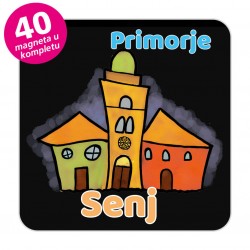 Magneti gradić EKO V 01 B Komplet 40 ili 20 kom  Senj