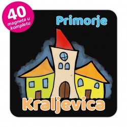 Magneti gradić EKO V 02 B Komplet 40 ili 20 kom  Kraljevica