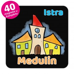 Magneti gradić EKO V 02 B Komplet 40 ili 20 kom  Medulin