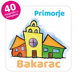 Magneti gradić EKO V 03 W Komplet 40 ili 20 kom  Bakarac