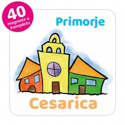 Magneti gradić EKO V 03 W Komplet 40 ili 20 kom  Cesarica