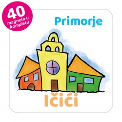 Magneti gradić EKO V 03 W Komplet 40 ili 20 kom  Ičići