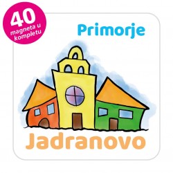 Magneti gradić EKO V 03 W Komplet 40 ili 20 kom  Jadranovo