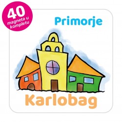 Magneti gradić EKO V 03 W Komplet 40 ili 20 kom  Karlobag