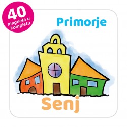 Magneti gradić EKO V 03 W Komplet 40 ili 20 kom  Senj