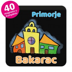 Magneti gradić EKO V 03 B Komplet 40 ili 20 kom  Bakarac