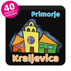 Magneti gradić EKO V 03 B Komplet 40 ili 20 kom  Kraljevica
