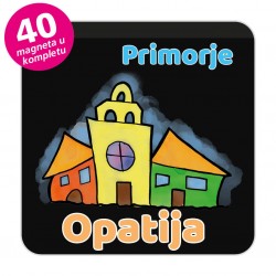 Magneti gradić EKO V 03 B Komplet 40 ili 20 kom  Opatija