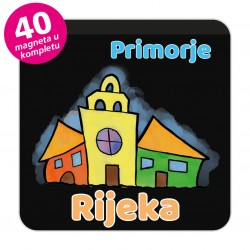 Magneti gradić EKO V 03 B Komplet 40 ili 20 kom  Rijeka