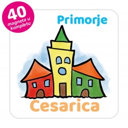 Magneti gradić EKO V 04 W Komplet 40 ili 20 kom  Cesarica