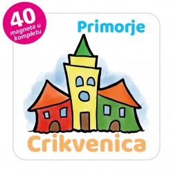 Magneti gradić EKO V 04 W Komplet 40 ili 20 kom  Crikvenica