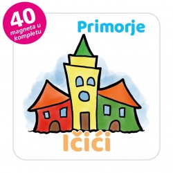 Magneti gradić EKO V 04 W Komplet 40 ili 20 kom  Ičići