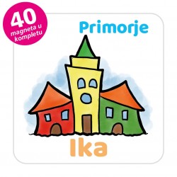 Magneti gradić EKO V 04 W Komplet 40 ili 20 kom  Ika