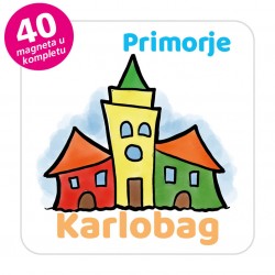 Magneti gradić EKO V 04 W Komplet 40 ili 20 kom  Karlobag