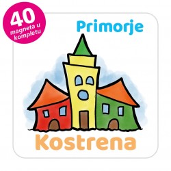 Magneti gradić EKO V 04 W Komplet 40 ili 20 kom  Kostrena