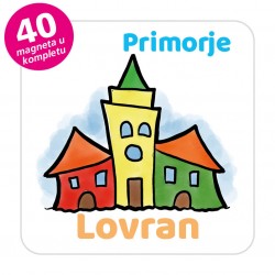 Magneti gradić EKO V 04 W Komplet 40 ili 20 kom  Lovran