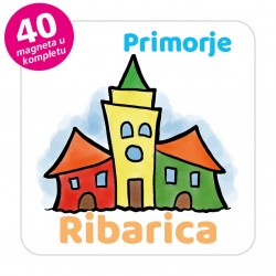 Magneti gradić EKO V 04 W Komplet 40 ili 20 kom  Ribarica