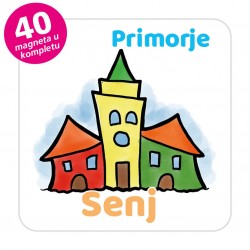 Magneti gradić EKO V 04 W Komplet 40 ili 20 kom  Senj