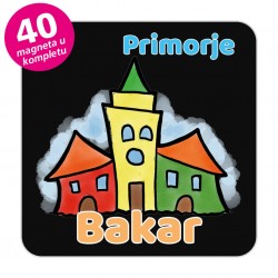 Magneti gradić EKO V 04 B Komplet 40 ili 20 kom  Bakar