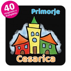 Magneti gradić EKO V 04 B Komplet 40 ili 20 kom  Cesarica