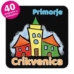 Magneti gradić EKO V 04 B Komplet 40 ili 20 kom  Crikvenica