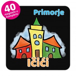 Magneti gradić EKO V 04 B Komplet 40 ili 20 kom  Ičići