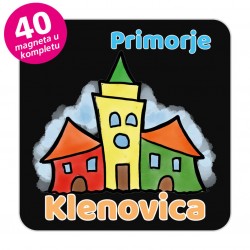 Magneti gradić EKO V 04 B Komplet 40 ili 20 kom  Klenovica