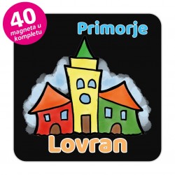 Magneti gradić EKO V 04 B Komplet 40 ili 20 kom  Lovran