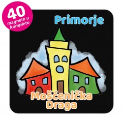 Magneti gradić EKO V 04 B Komplet 40 ili 20 kom  Mošćenička Draga