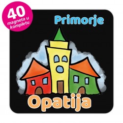 Magneti gradić EKO V 04 B Komplet 40 ili 20 kom  Opatija