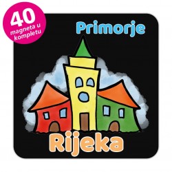 Magneti gradić EKO V 04 B Komplet 40 ili 20 kom  Rijeka