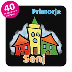 Magneti gradić EKO V 04 B Komplet 40 ili 20 kom  Senj