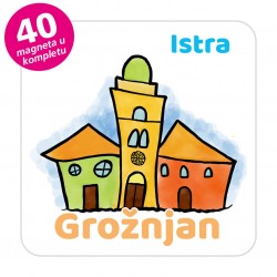 Magneti gradić EKO V 01 W Komplet 40 ili 20 kom  Grožnjan