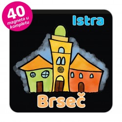 Magneti gradić EKO V 01 B Komplet 40 ili 20 kom  Brseč