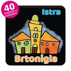 Magneti gradić EKO V 01 B Komplet 40 ili 20 kom  Brtonigla