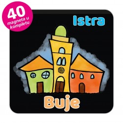 Magneti gradić EKO V 01 B Komplet 40 ili 20 kom  Buje
