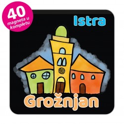 Magneti gradić EKO V 01 B Komplet 40 ili 20 kom  Grožnjan