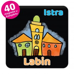 Magneti gradić EKO V 01 B Komplet 40 ili 20 kom  Labin