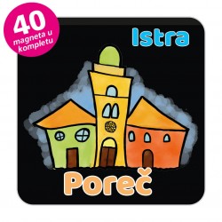 Magneti gradić EKO V 01 B Komplet 40 ili 20 kom  Poreč