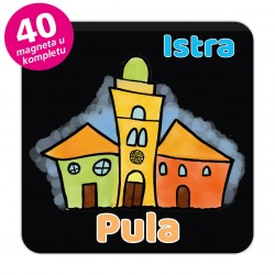 Magneti gradić EKO V 01 B Komplet 40 ili 20 kom  Pula