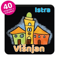 Magneti gradić EKO V 01 B Komplet 40 ili 20 kom  Višnjan