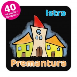 Magneti gradić EKO V 02 B Komplet 40 ili 20 kom  Premantura