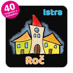 Magneti gradić EKO V 02 B Komplet 40 ili 20 kom  Roč